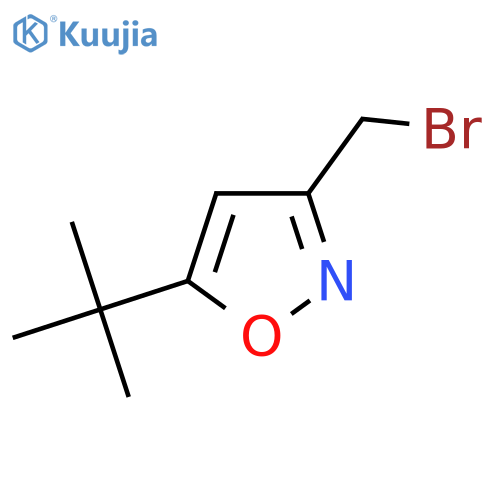 3-(bromomethyl)-5-tert-butyl-1,2-oxazole structure