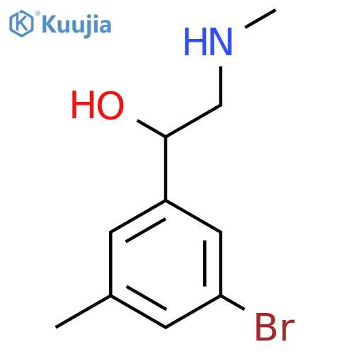 1-(3-bromo-5-methylphenyl)-2-(methylamino)ethan-1-ol structure