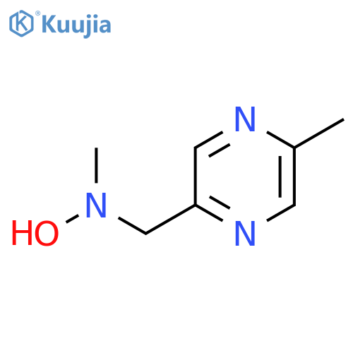N-methyl-N-(5-methylpyrazin-2-yl)methylhydroxylamine structure