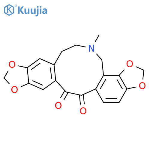 Bis[1,3]benzodioxolo[4,5-c:5',6'-g]azecine-15,16-dione, 6,7,8,9-tetrahydro-7-methyl- structure