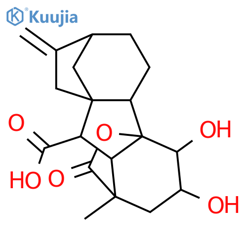 Gibbane-1,10-dicarboxylic acid, 3,4,4a-trihydroxy-1-methyl-8-methylene-, 1,4a-lactone, (1α,3β,4β,4aα,4bβ,10β)- (9CI) structure