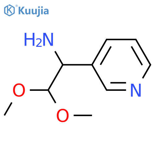 2,2-dimethoxy-1-(pyridin-3-yl)ethan-1-amine structure