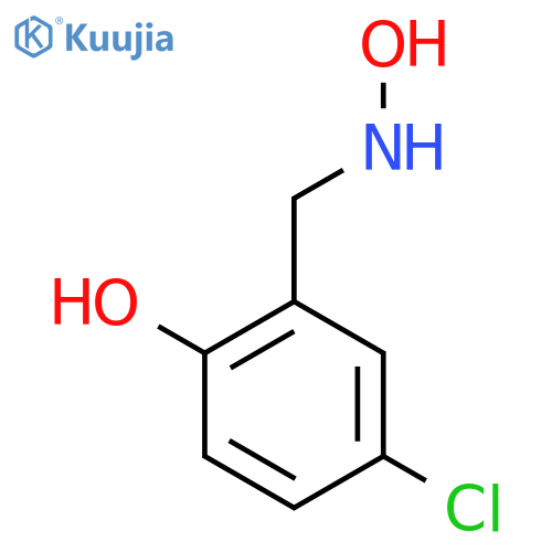 4-chloro-2-(hydroxyamino)methylphenol structure