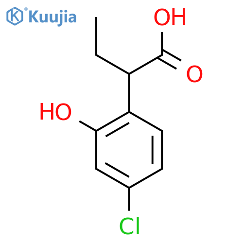 2-(4-chloro-2-hydroxyphenyl)butanoic acid structure