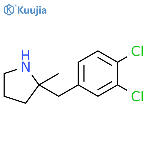 2-(3,4-dichlorophenyl)methyl-2-methylpyrrolidine structure
