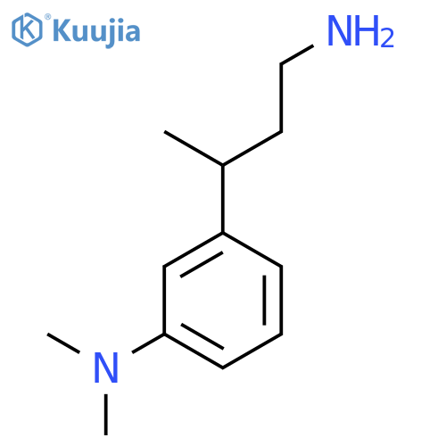 3-(4-aminobutan-2-yl)-N,N-dimethylaniline structure