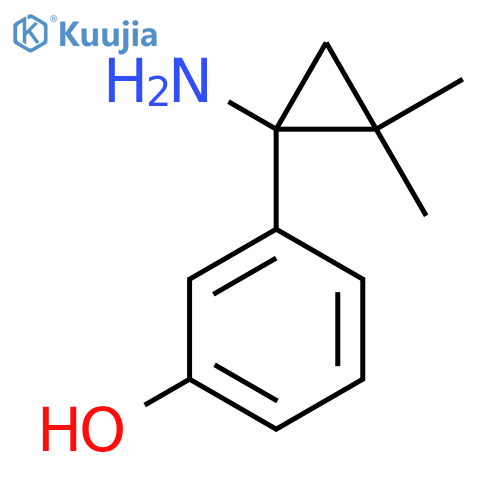 3-(1-amino-2,2-dimethylcyclopropyl)phenol structure