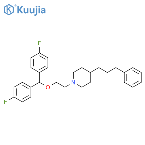 Piperidine,1-[2-[bis(4-fluorophenyl)methoxy]ethyl]-4-(3-phenylpropyl)- structure
