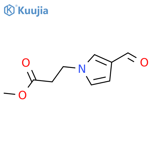 Methyl 3-(3-formyl-1H-pyrrol-1-yl)propanoate structure