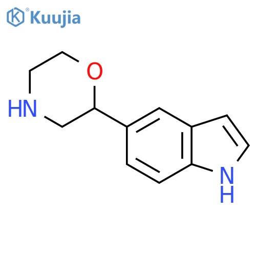 5-(morpholin-2-yl)-1H-indole structure