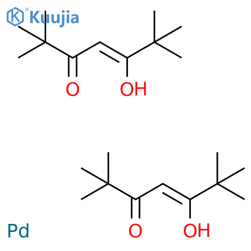 Bis(2,26,6Tetramethylheptanedionato)palladium(II) structure