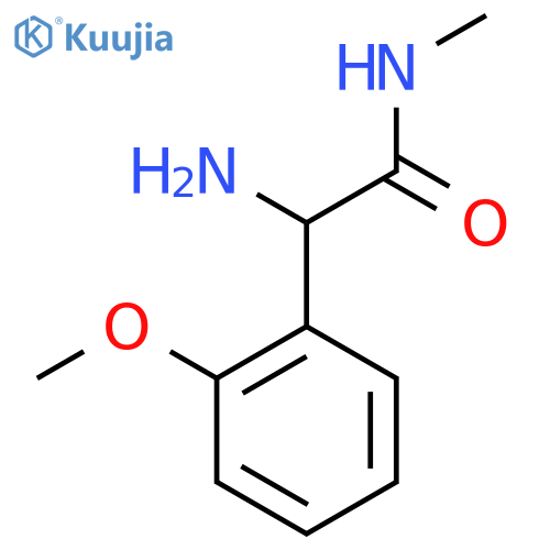 2-amino-2-(2-methoxyphenyl)-N-methylacetamide structure