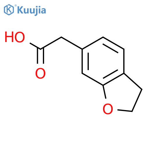 2-(2,3-dihydro-1-benzofuran-6-yl)acetic acid structure