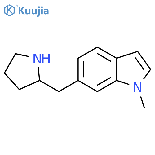 1-methyl-6-(pyrrolidin-2-yl)methyl-1H-indole structure