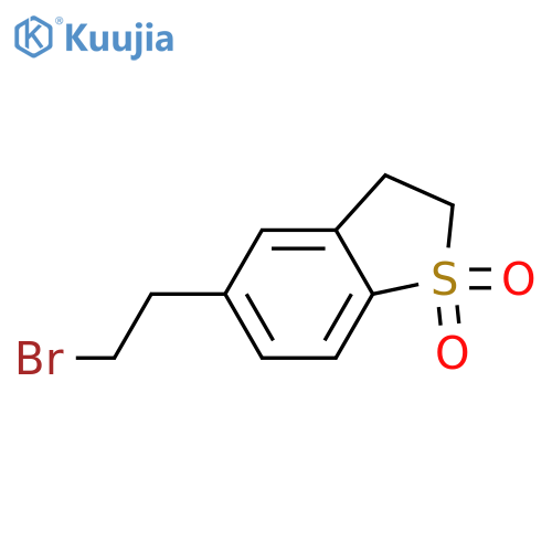 5-(2-bromoethyl)-2,3-dihydro-1lambda6-benzothiophene-1,1-dione structure