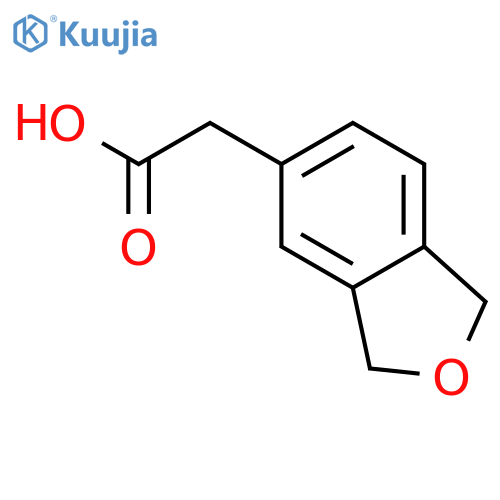 2-(1,3-dihydro-2-benzofuran-5-yl)acetic acid structure