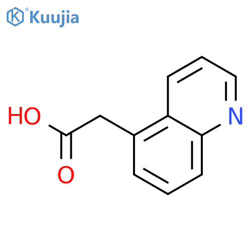2-(quinolin-5-yl)acetic acid structure