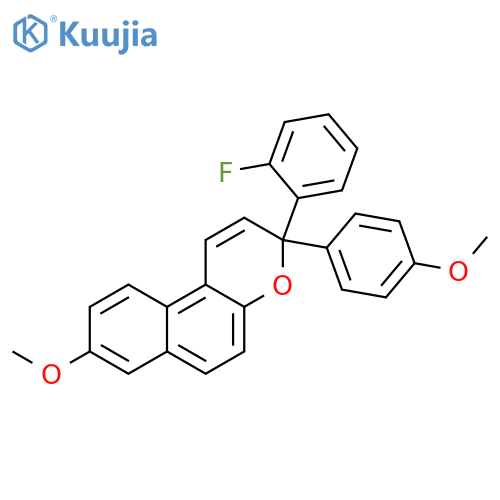 3-(2-fluorophenyl)-8-methoxy-3-(4-methoxyphenyl)-3H-benzo[f]chromene structure