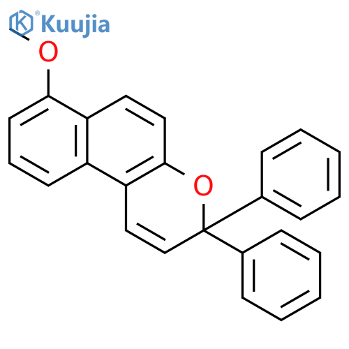 3H-Naphtho[2,1-b]pyran, 7-methoxy-3,3-diphenyl- structure