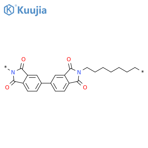 Poly[(1,1',3,3'-tetrahydro-1,1',3,3'-tetraoxo[5,5'-bi-2H-isoindole]-2,2'-diyl)-1,7-heptanediyl] structure