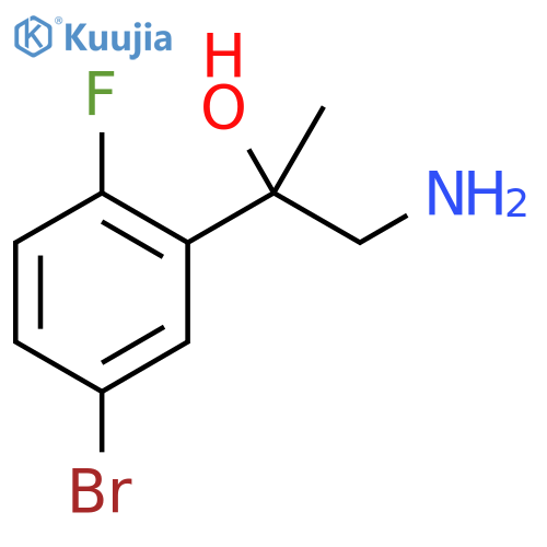 1-amino-2-(5-bromo-2-fluorophenyl)propan-2-ol structure