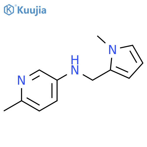 6-methyl-N-(1-methyl-1H-pyrrol-2-yl)methylpyridin-3-amine structure