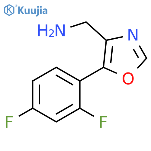 4-Oxazolemethanamine, 5-(2,4-difluorophenyl)- structure