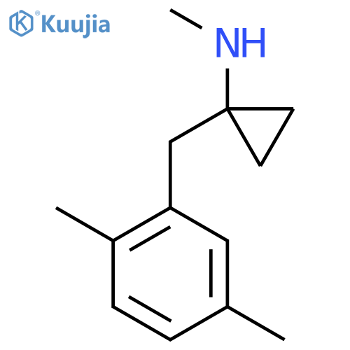 1-(2,5-dimethylphenyl)methyl-N-methylcyclopropan-1-amine structure