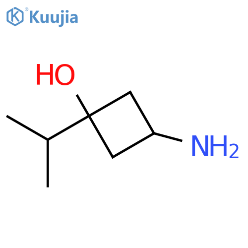 3-amino-1-(propan-2-yl)cyclobutan-1-ol structure