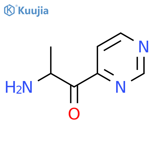 2-amino-1-(pyrimidin-4-yl)propan-1-one structure