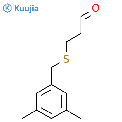 3-[(3,5-Dimethylphenyl)methylsulfanyl]propanal structure