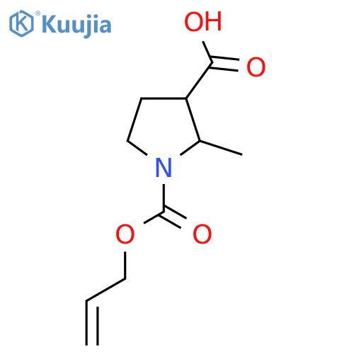 2-methyl-1-(prop-2-en-1-yloxy)carbonylpyrrolidine-3-carboxylic acid structure