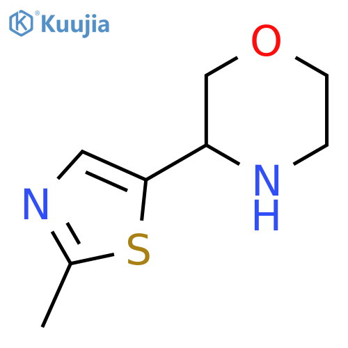 3-(2-methyl-1,3-thiazol-5-yl)morpholine structure