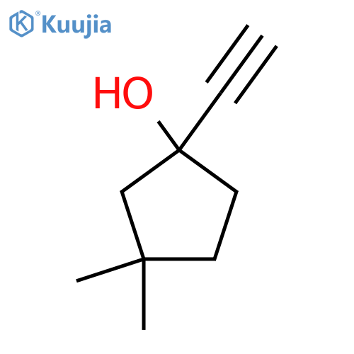 1-Ethynyl-3,3-dimethylcyclopentan-1-ol structure