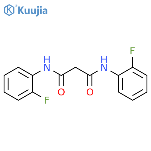 N,N'-bis(2-fluorophenyl)propanediamide structure