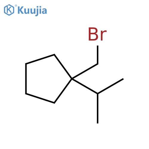 Cyclopentane, 1-(bromomethyl)-1-(1-methylethyl)- structure