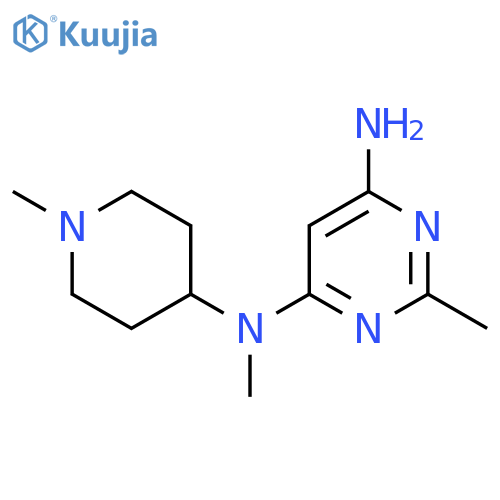 N4,2-Dimethyl-N4-(1-methylpiperidin-4-yl)pyrimidine-4,6-diamine structure