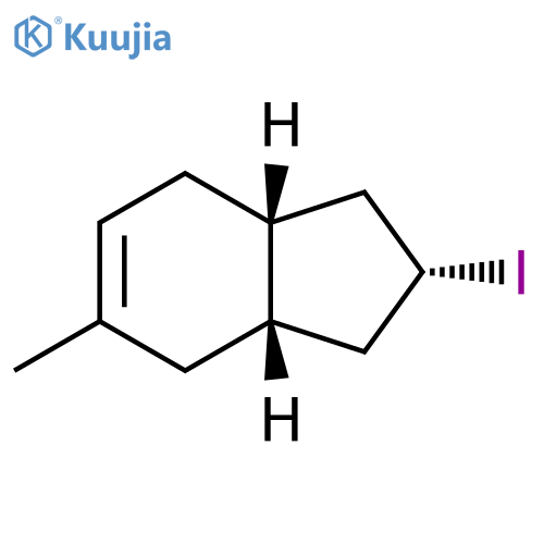 1H-Indene, 2,3,3a,4,7,7a-hexahydro-2-iodo-5-methyl-, (2α,3aβ,7aβ)- structure