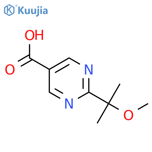 2-(2-Methoxypropan-2-yl)pyrimidine-5-carboxylic acid structure