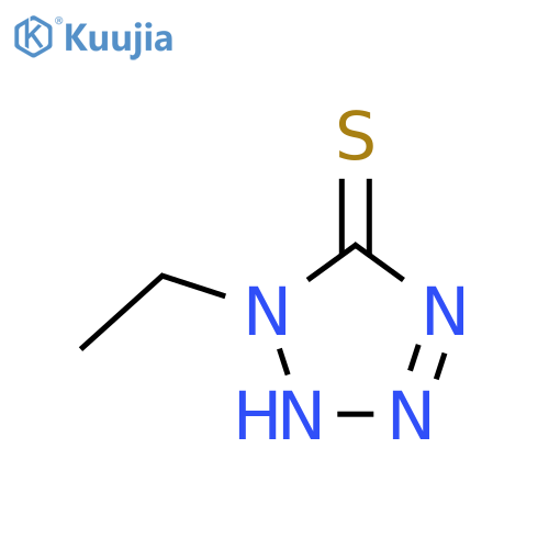 1-Ethyl-5-mercaptotetrazole structure