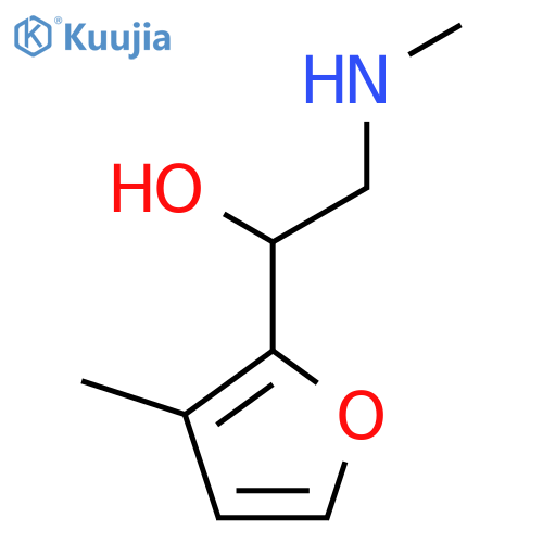 2-(methylamino)-1-(3-methylfuran-2-yl)ethan-1-ol structure