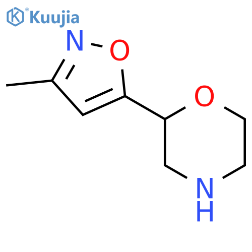 2-(3-methyl-1,2-oxazol-5-yl)morpholine structure