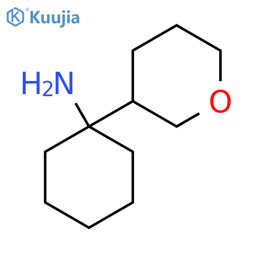 1-(oxan-3-yl)cyclohexan-1-amine structure