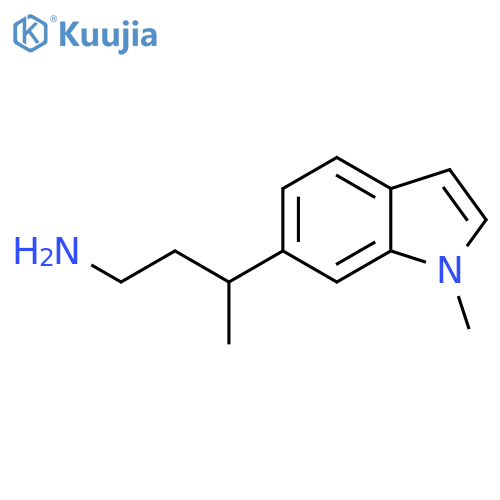 3-(1-methyl-1H-indol-6-yl)butan-1-amine structure