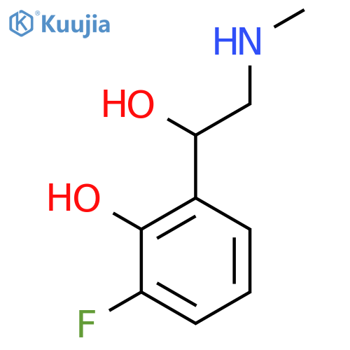 2-fluoro-6-1-hydroxy-2-(methylamino)ethylphenol structure