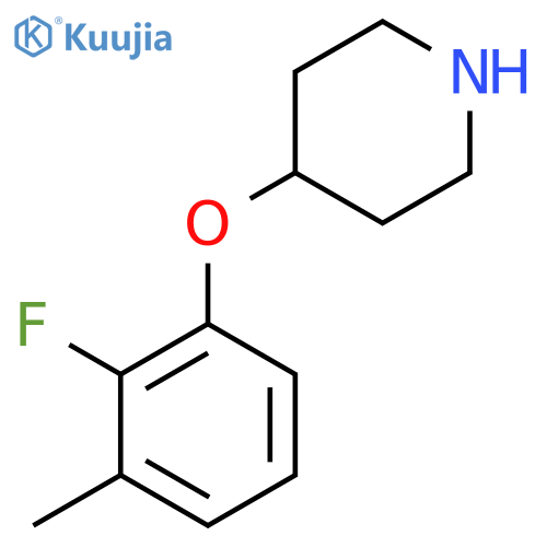 4-(2-fluoro-3-methylphenoxy)piperidine structure