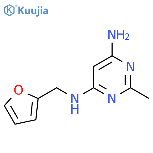 N4-(Furan-2-ylmethyl)-2-methylpyrimidine-4,6-diamine structure