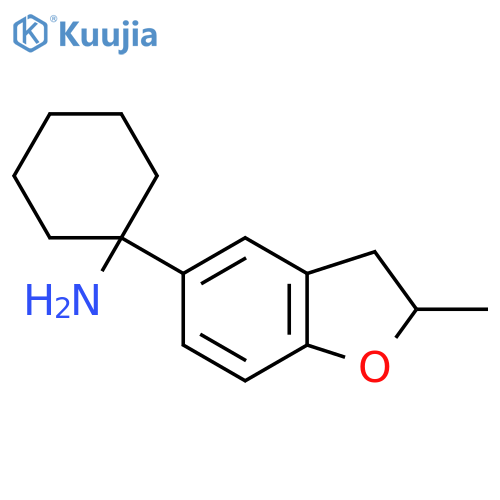 1-(2-methyl-2,3-dihydro-1-benzofuran-5-yl)cyclohexan-1-amine structure