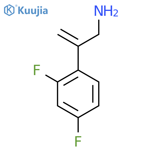 2-(2,4-difluorophenyl)prop-2-en-1-amine structure