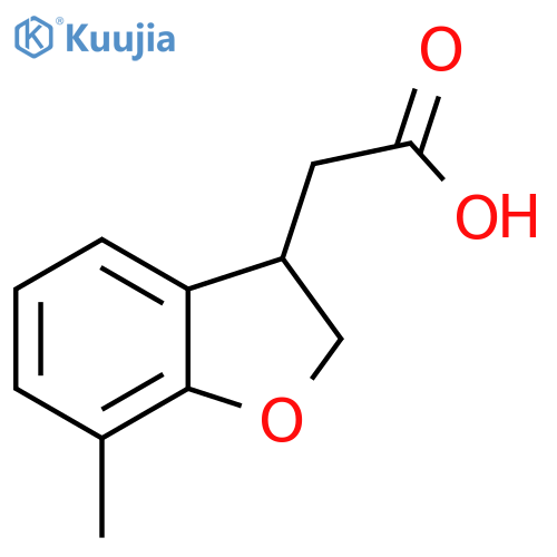 7-Methyl-2,3-dihydrobenzofuran-3-aceticAcid structure